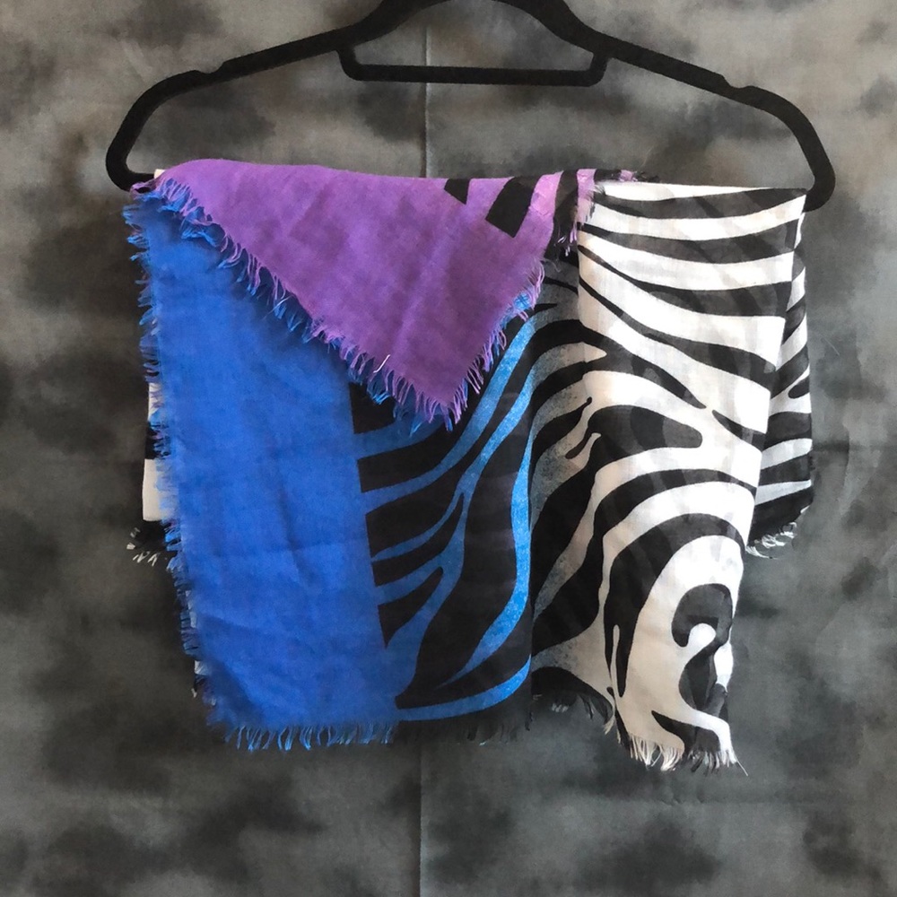 Zebra print scarf